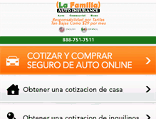 Tablet Screenshot of lafamiliaseguro.com